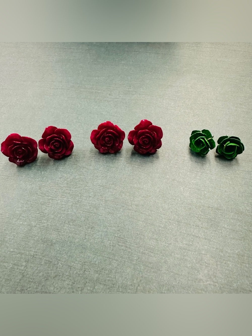 Rose Earring Bundle Set Of 3 B11